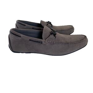 Vance Co Tyrell Mens 10.5 US Slip On Loafers Gray Tru‎ Comfort Foam Driving Shoe